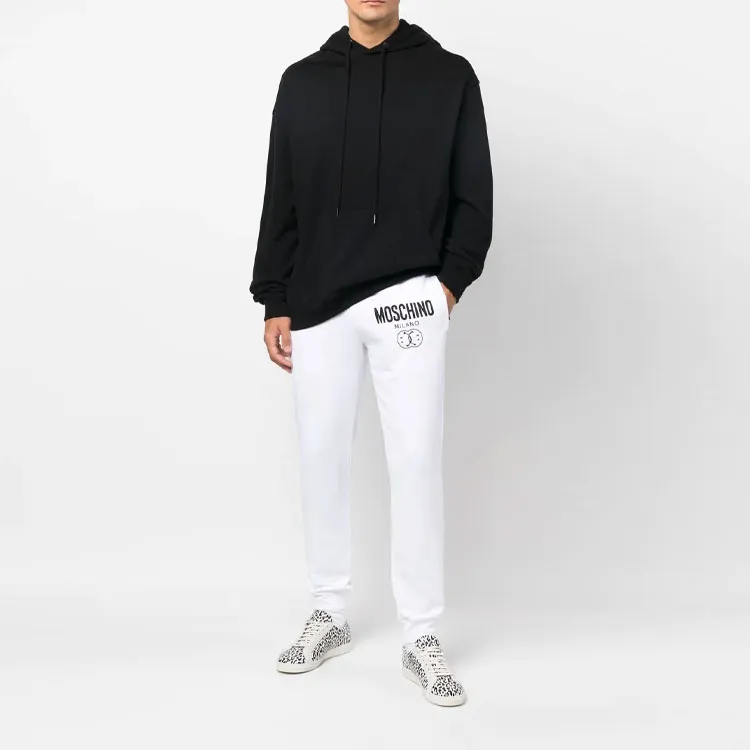 MOSCHINO Knitted Sweatpants Men White-1