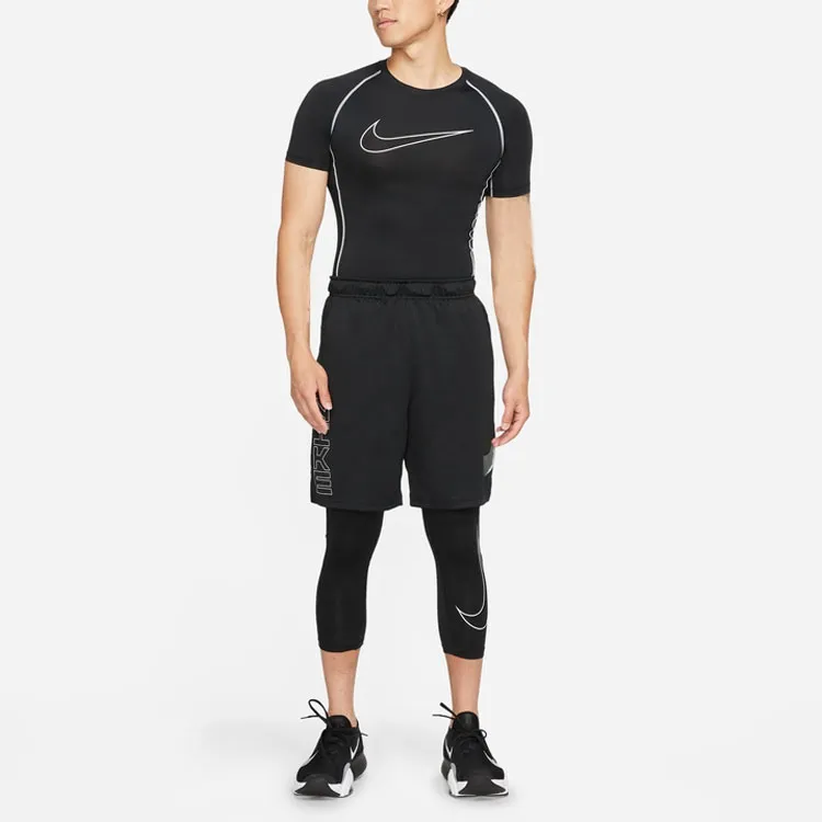 Nike Pro Dri-FIT Men's Tight Short-Seeve Top Black-2