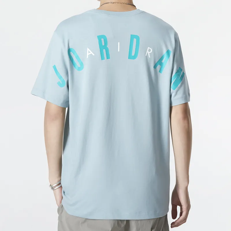 Jordan T Shirts Men Blue-3