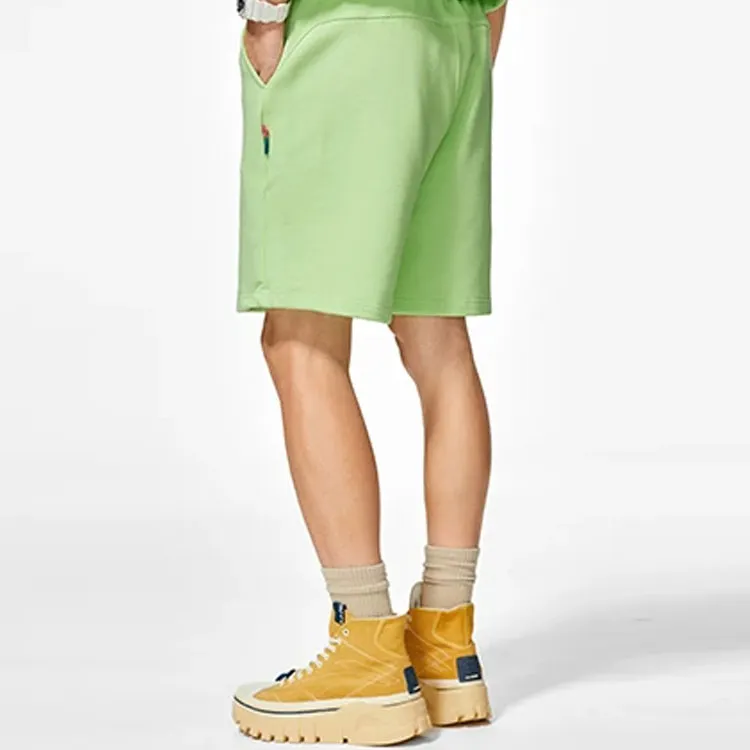 LiNing Casual Shorts Men's Fluorescent Ice Yellow-4