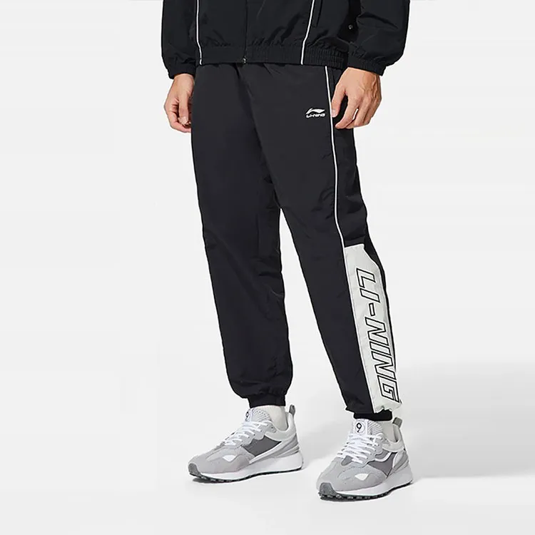 LiNing Knitted Sports Pants Men's Black-6
