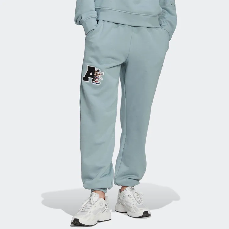 Adidas Knitted Sweatpants Women's Blue-2