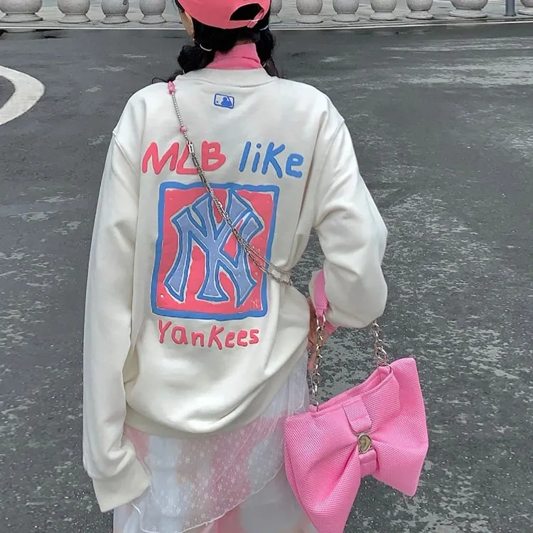 MLB Like Series Sweatshirts Unisex White-2