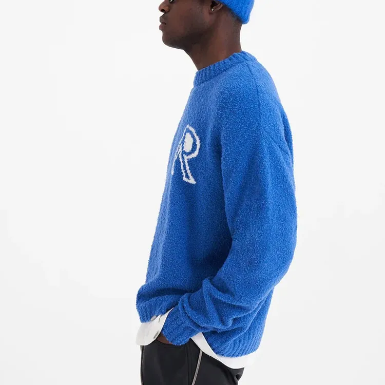 REPRESENT Initial Boucle Knitted Sweater-3