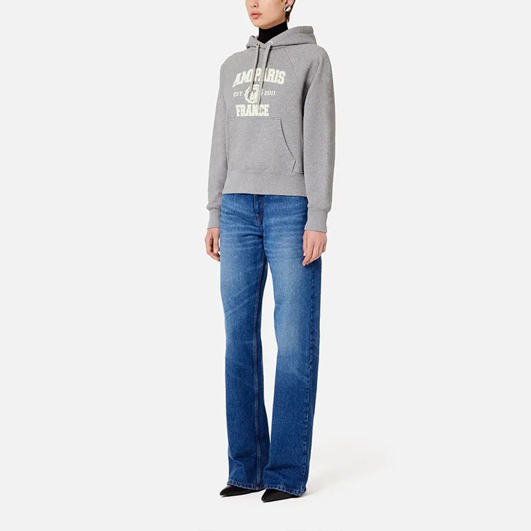AMIPARIS Logo-print Organic Cotton Hoodie-3