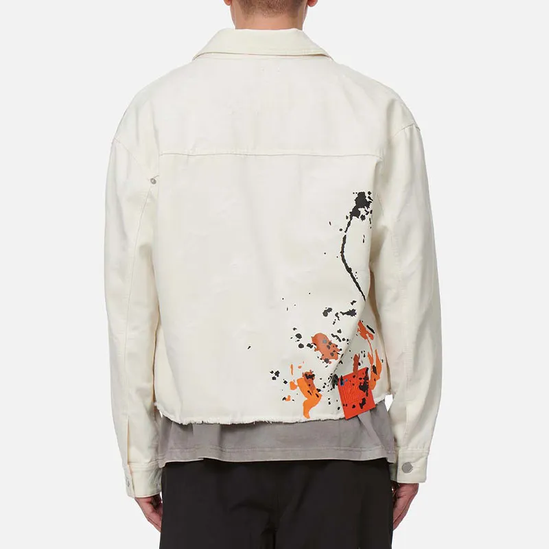 EVISU Denim Jackets Men Ecru-3