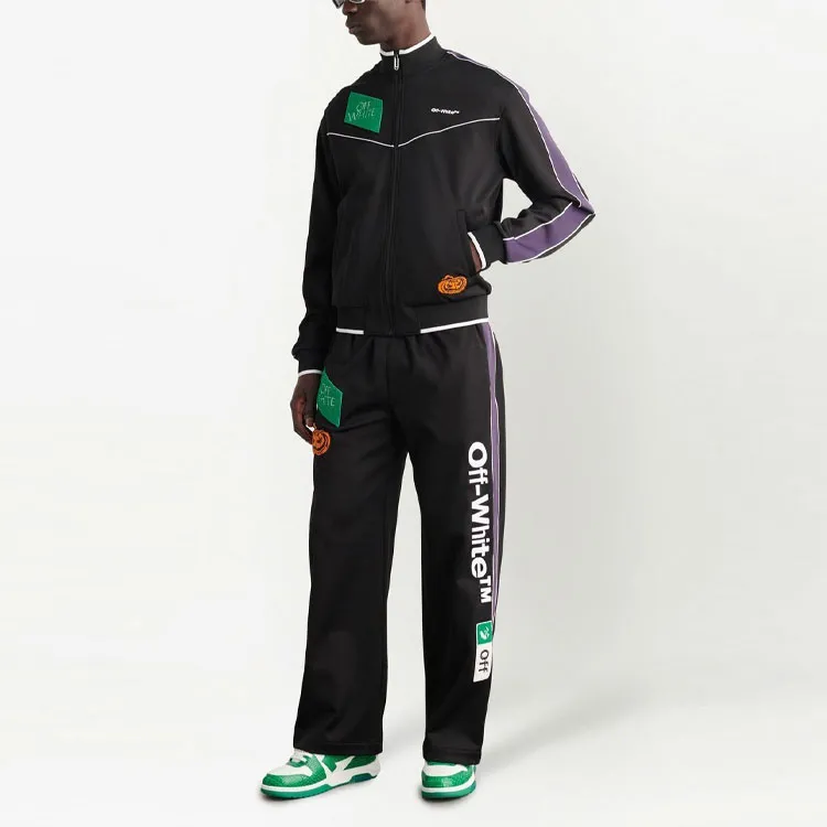 OFF WHITE Multilogo Slim Tracktop-3