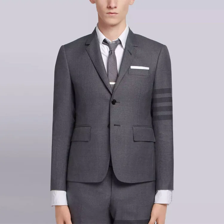 THOM BROWNE Business Suits Men Medium Gray-2
