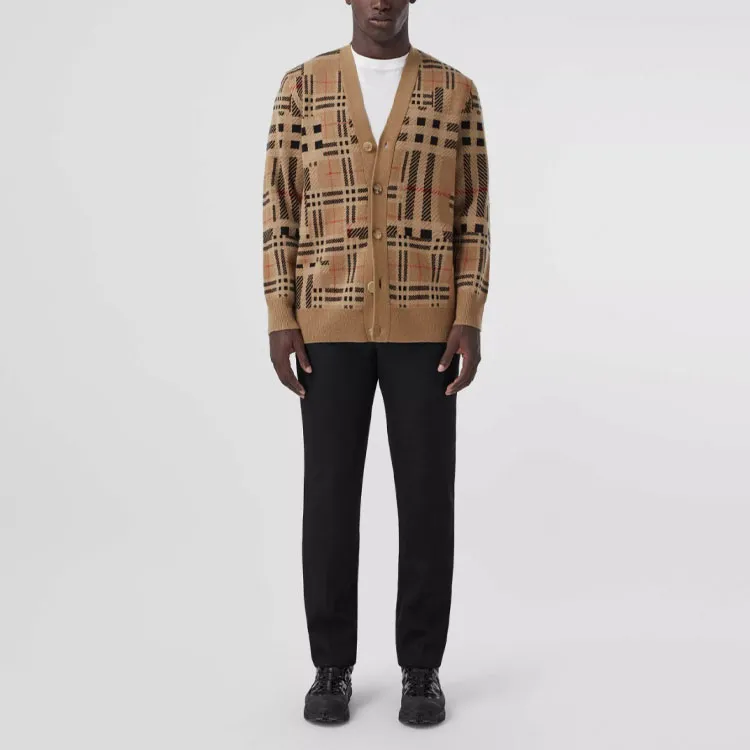 Burberry Cashmere Sweaters Men Archive Beige-1