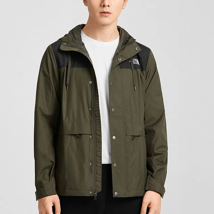 THE NORTH FACE City Outdoor Collection Waterproof, Windproof, And Water Repellent Windbreaker Jacket Men's Green-3