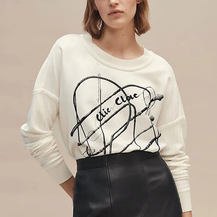 HERMES Sweatshirts Women's White-1