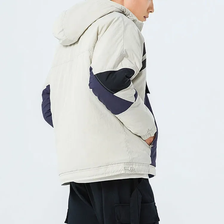 LiNing Sports Trend Series Puffer Jacket Winter Men's Seed Yellow Gray-3