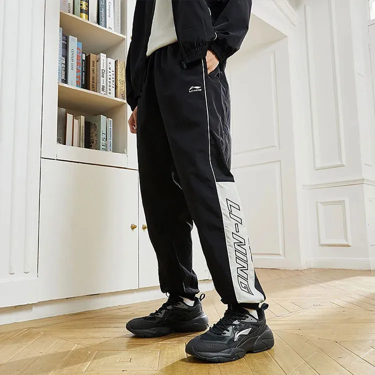 LiNing Knitted Sports Pants Men's Black-4