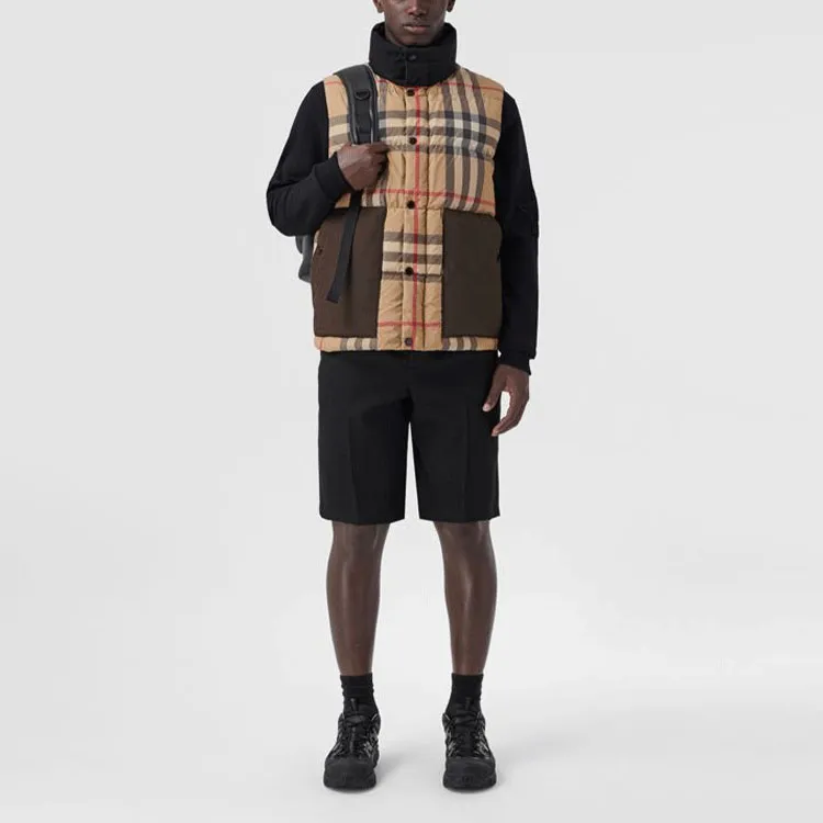 Burberry Check Print Padded Down Vest-1