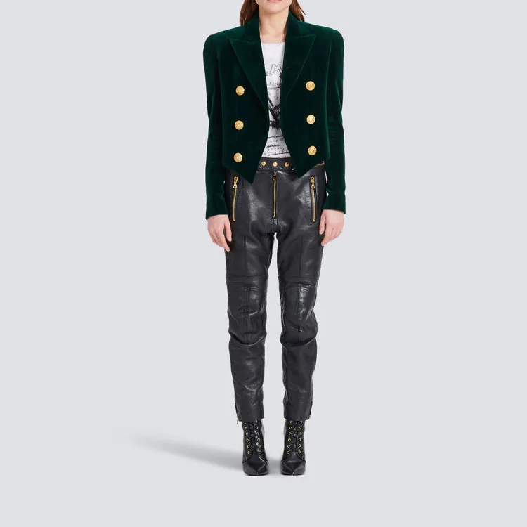 BALMAIN Jackets Women's Green-1