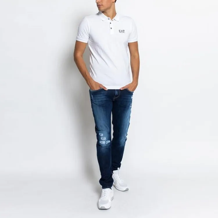 EMPORIO ARMANI Logo Printed Polo Shirt-4