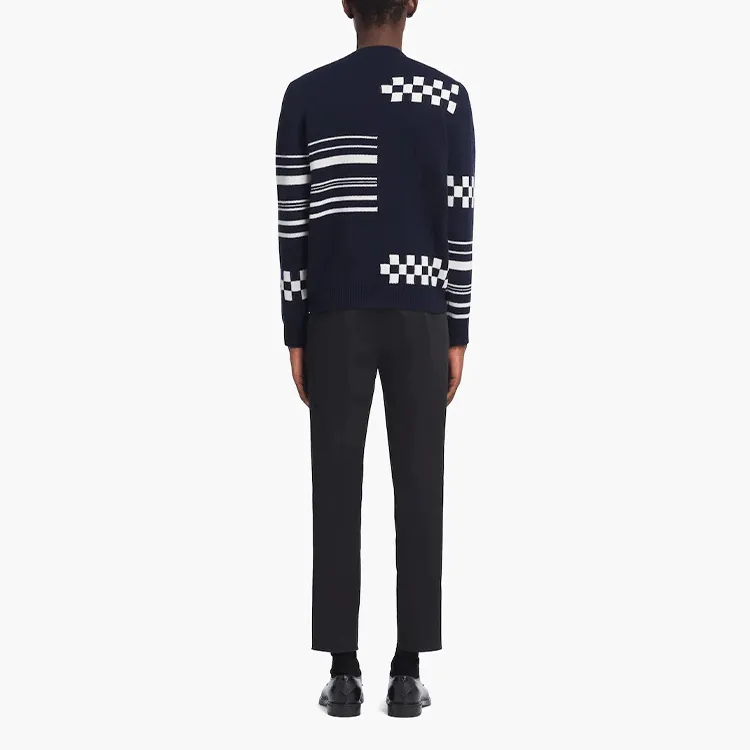 PRADA Cashmere Sweaters Men Blue-2