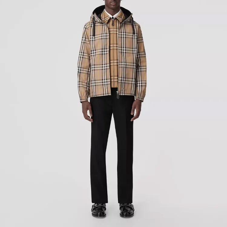 Burberry Reversible Check Hooded Jacket-3