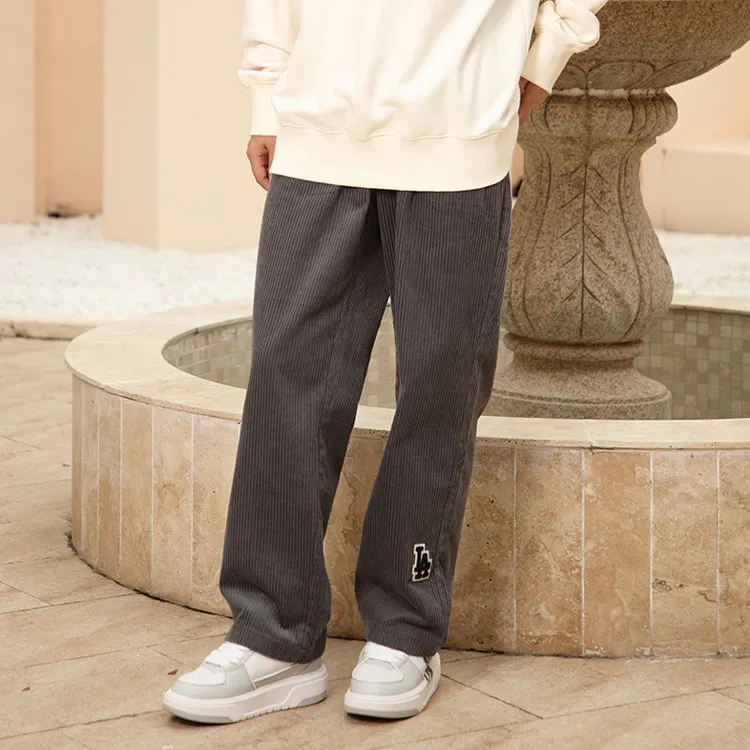 MLB Los Angeles Dodgers Casual Pants Unisex Charcoal Gray-3