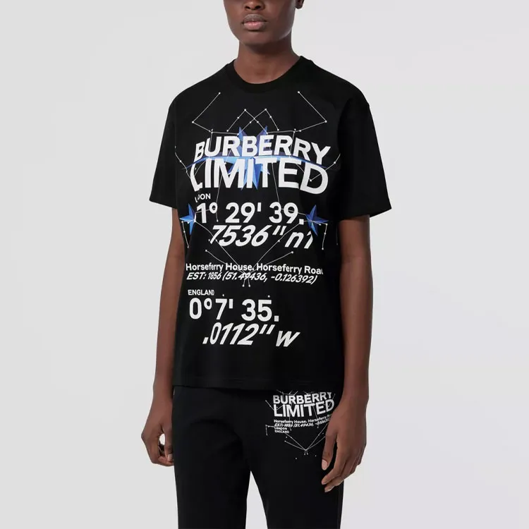 Burberry Carrick Star T shirt Black-2