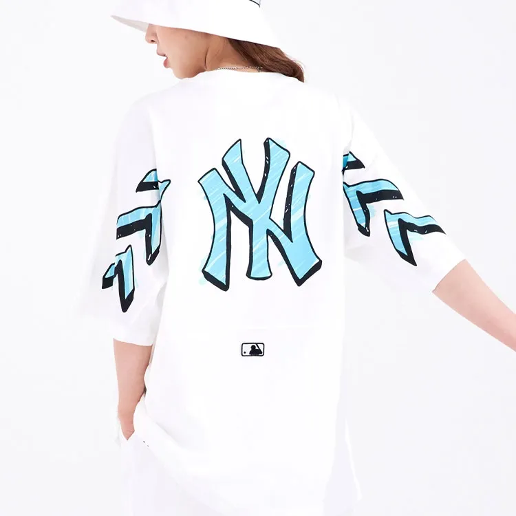 MLB New York Yankees T Shirts Unisex White-3