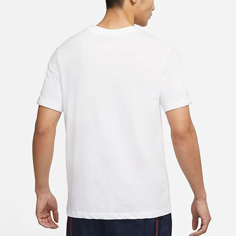 Nike T Shirts Men White-3