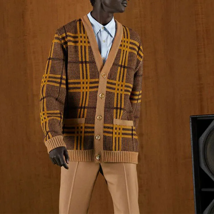 GUCCI FW22 Knitwear Men's Brown-1