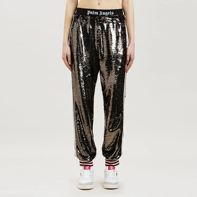 PALM ANGELS Sequin-embellished Track Pants-2