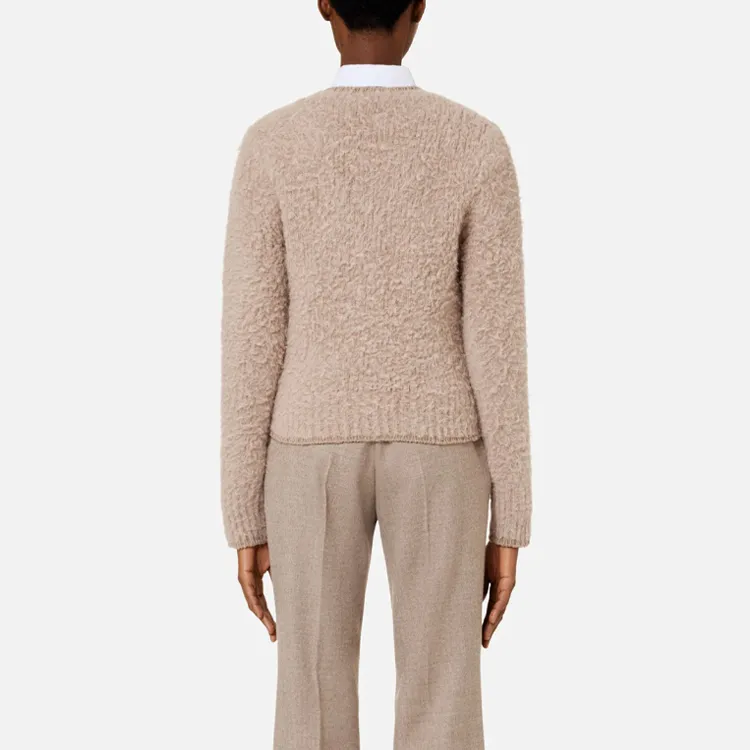 AMIPARIS Textured Fitted Jumper-2