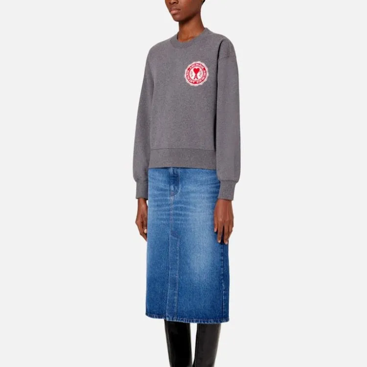 AMIPARIS Logo patch Organic cotton Sweatshirt-1