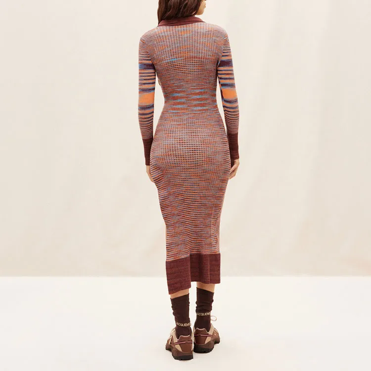 Jacquemus Zucca Striped Knit Dress-3