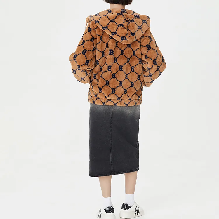 MLB Velvet Jackets Unisex Beige Yellow-3