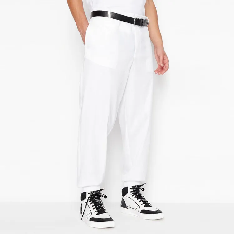 ARMANI EXCHANGE Knitted Sweatpants Men White-1