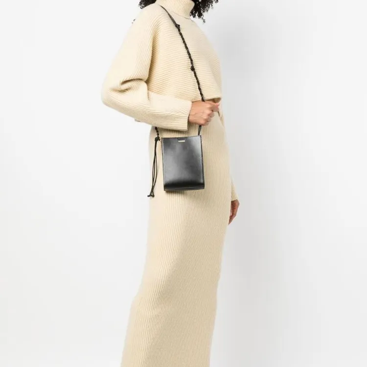 JIL SANDER Logo Detailed Small Crossbody Bag-4