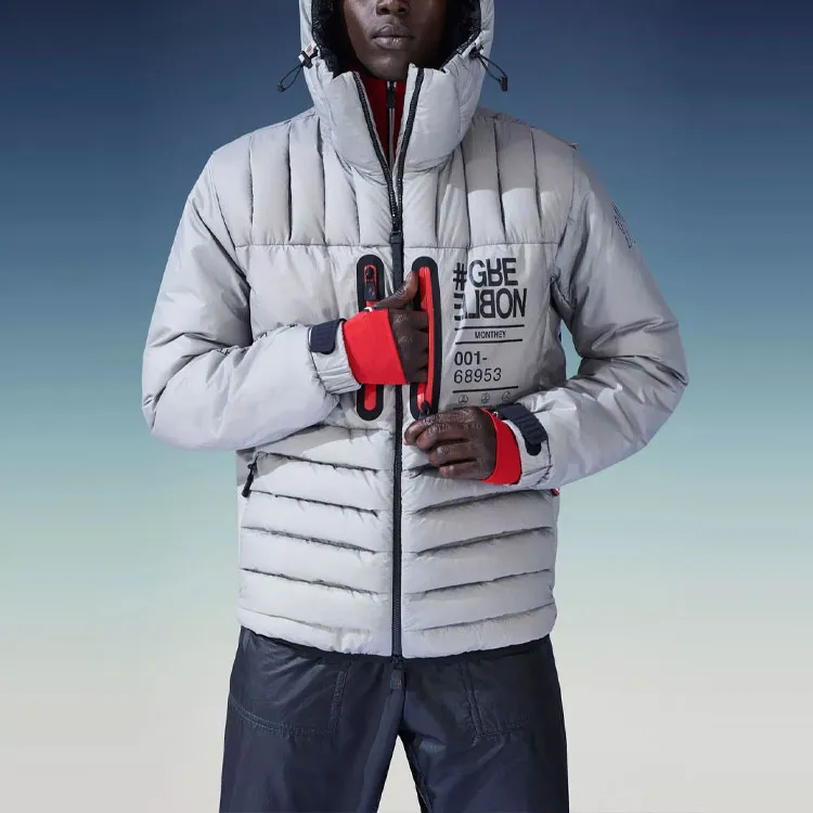 Moncler Grenoble FW22 Down Jacket Men's Light Gray-2