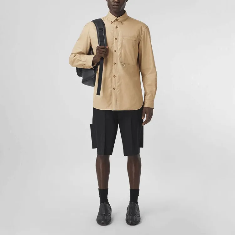 Burberry Shirts Men Baked Peach-1