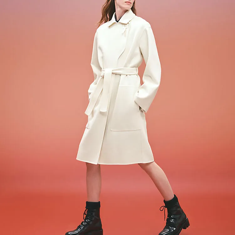HERMES FW22 Coats Women's White-1