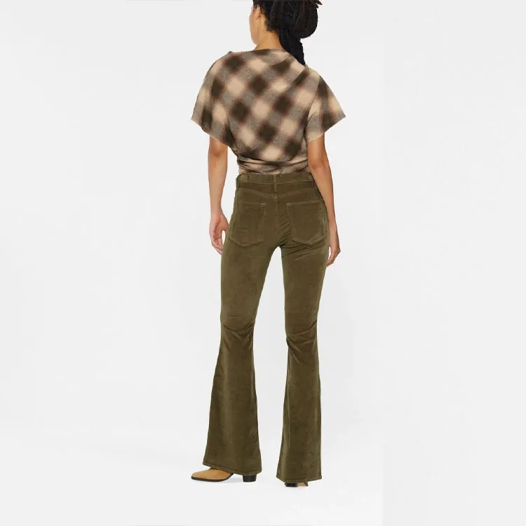 FRAME Casual Pants Women's Forest Green-3