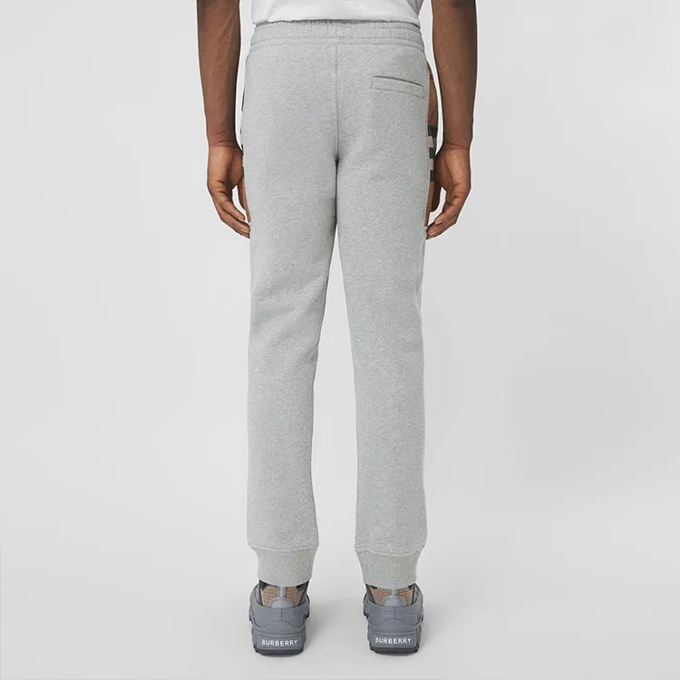 Burberry Jogger With Check Side Panels-3