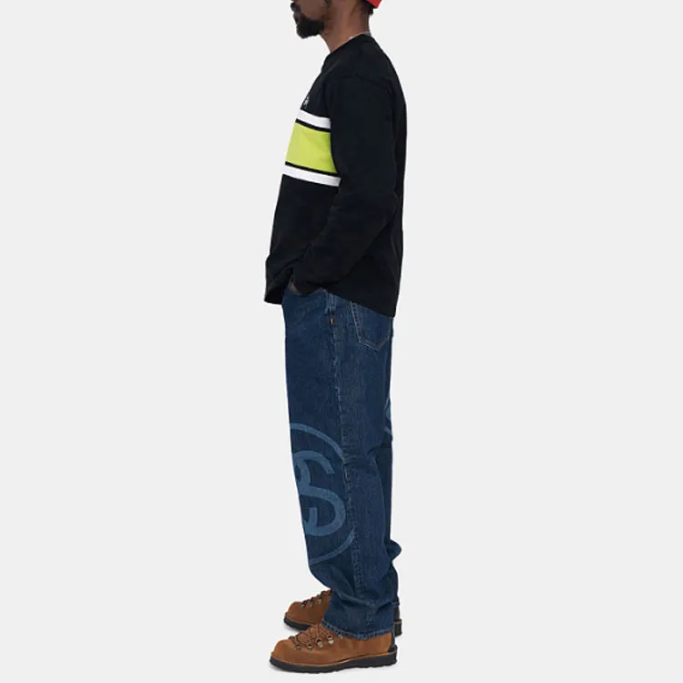 Stussy Color Block Long Sleeve Crew-7