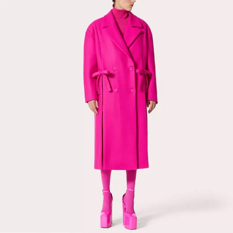 Valentino Coats Women's Rose Red-1