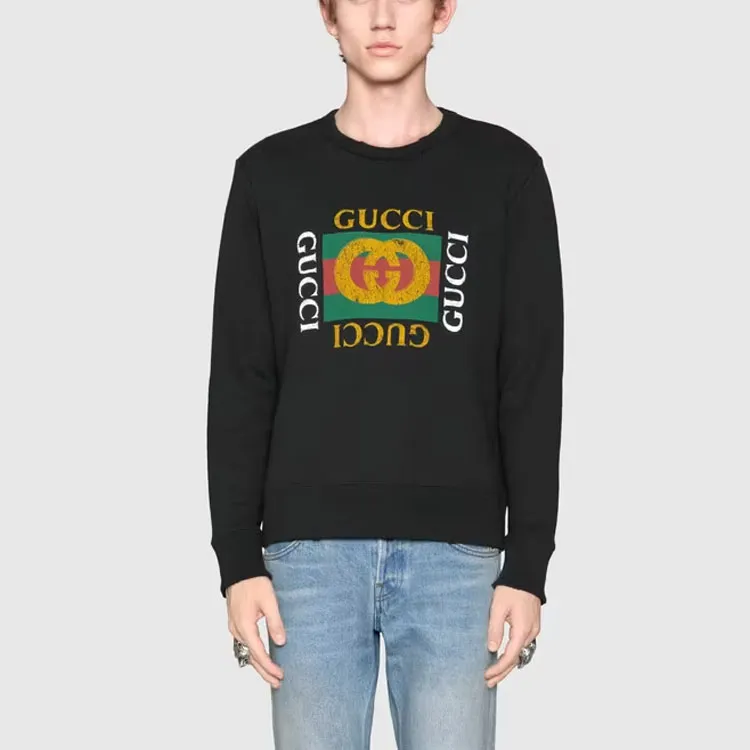 GUCCI Sweatshirts Men Black-4