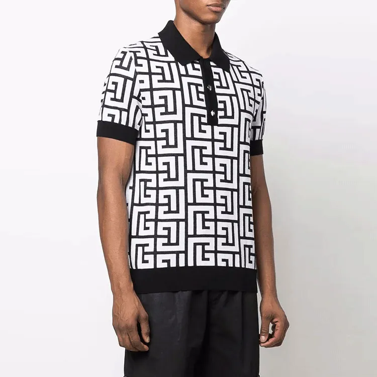 BALMAIN Polo Shirts Men White-3