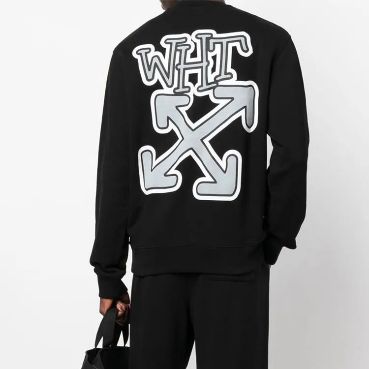 OFF WHITE Sweatshirts Men Black-2