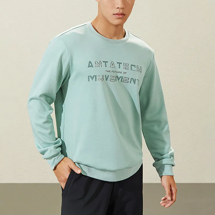 Anta Variety Training Collection Sweatshirt Men's Green-3