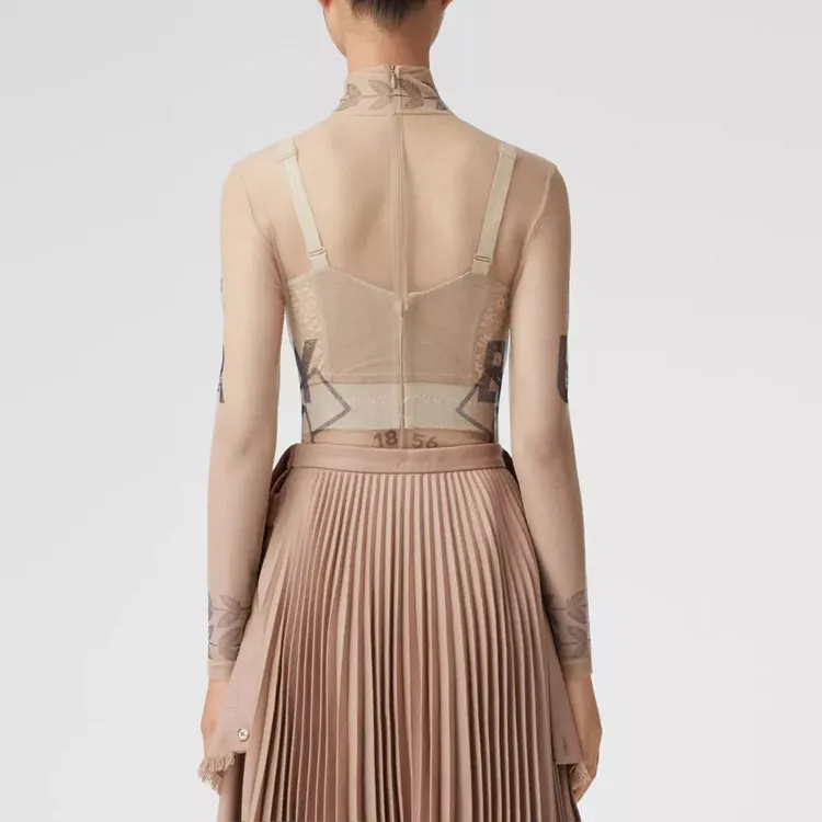 Burberry Bodysuits Women's Beige-3