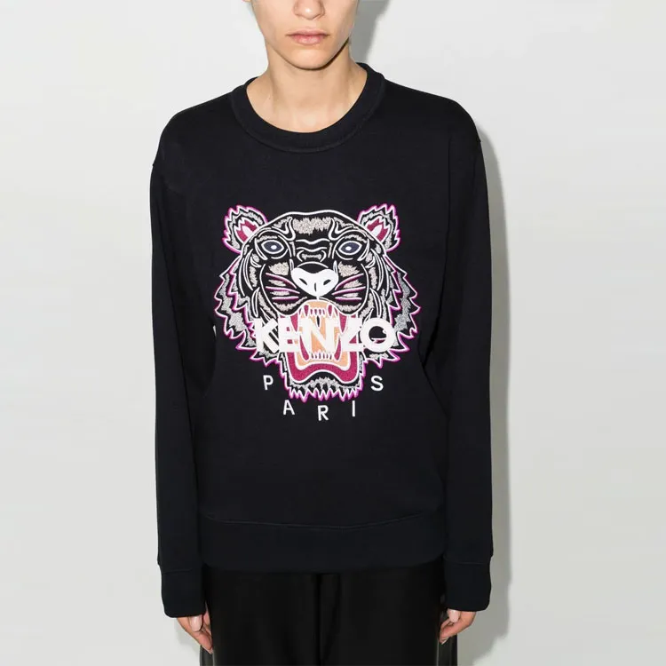 KENZO Classic Tiger Head Sweatshirts Women's Black-1