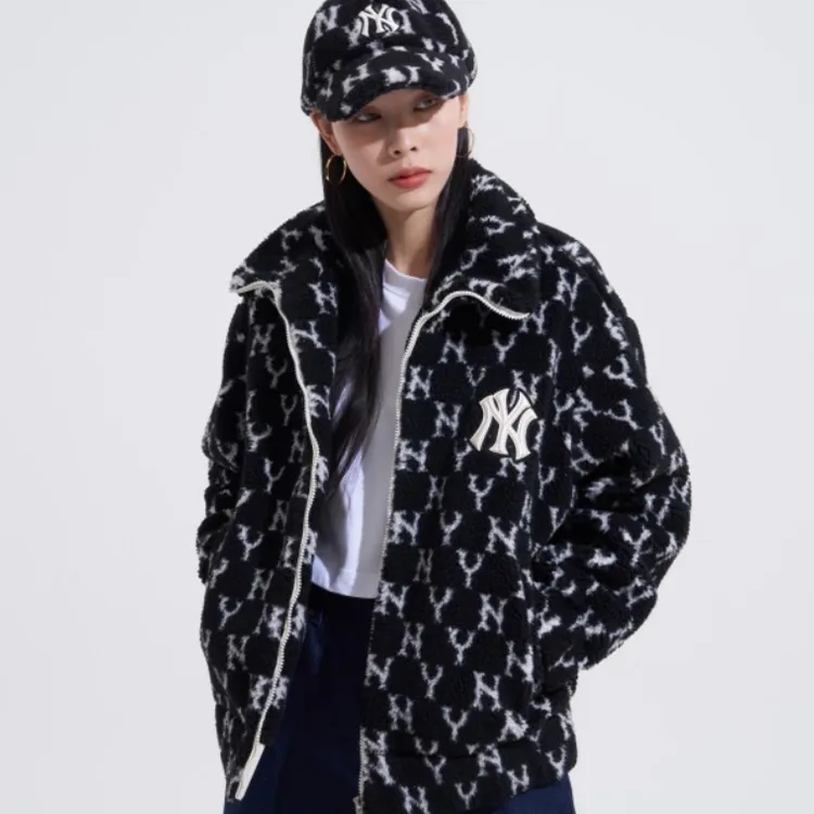 MLB Velvet Jackets Unisex Black-4