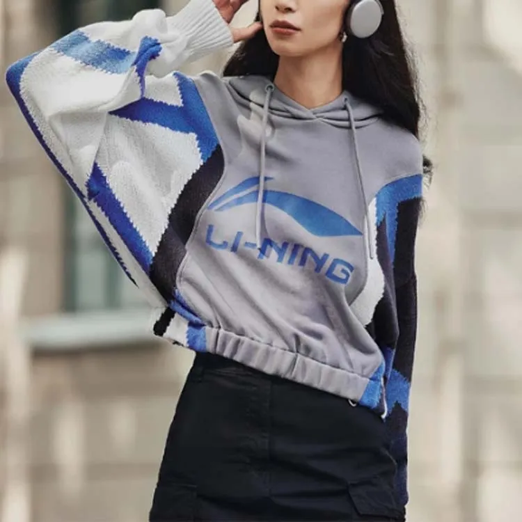 LINING CF Tracing Sweatshirts Women's Stone Gray-4