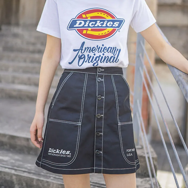 Dickies Casual Short Skirts Women's Black-1